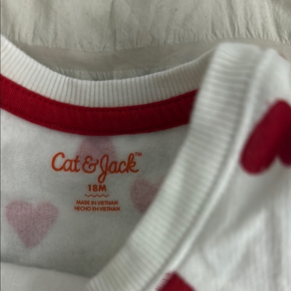 Cat and Jack 18m Heart Patterned Kids Shirt - Picture 3 of 5